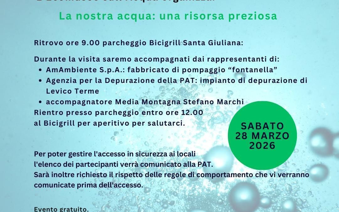 La nostra acqua: una risorsa preziosa